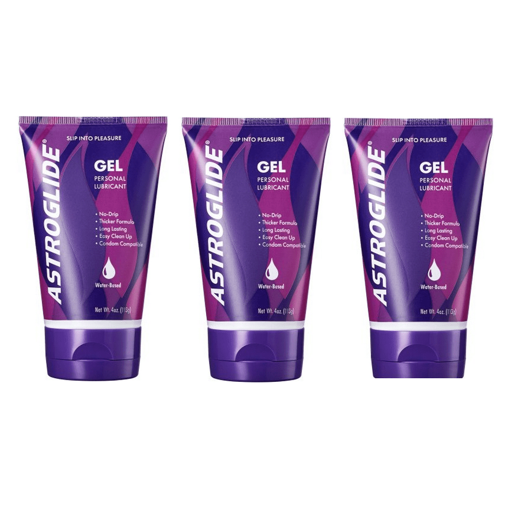 Astroglide Personal Lubricant Gel, 4 oz pack of 3
