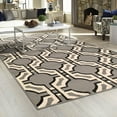 thumbnail image 5 of Superior Modern Geometric Art-Deco Trellis Power-Loomed Indoor Runner Rug, Gray, 2' 7" x 8', 5 of 5