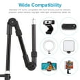 thumbnail image 3 of Andoer-2 Bracket,Screw Ballhead Adapter With 1/4 Inch Mount Stand Metal Stand Metal With Led Webcam Camera 1/4 Inch Screw St-01 Mount Stand Fill Led Webcam Head Adapter 3 Screw Ball Head Loadty, 3 of 6