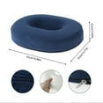 thumbnail image 2 of Donut Pillow for Tailbone Pain Bed Sore,Hemorrhoid Pillow Seat Cushion for Long Sitting Butt Pressure Relief Postpartum Post Surgery,17 inch Large Doughnut Pillow Memory Foam Coccyx Cushions, 2 of 11
