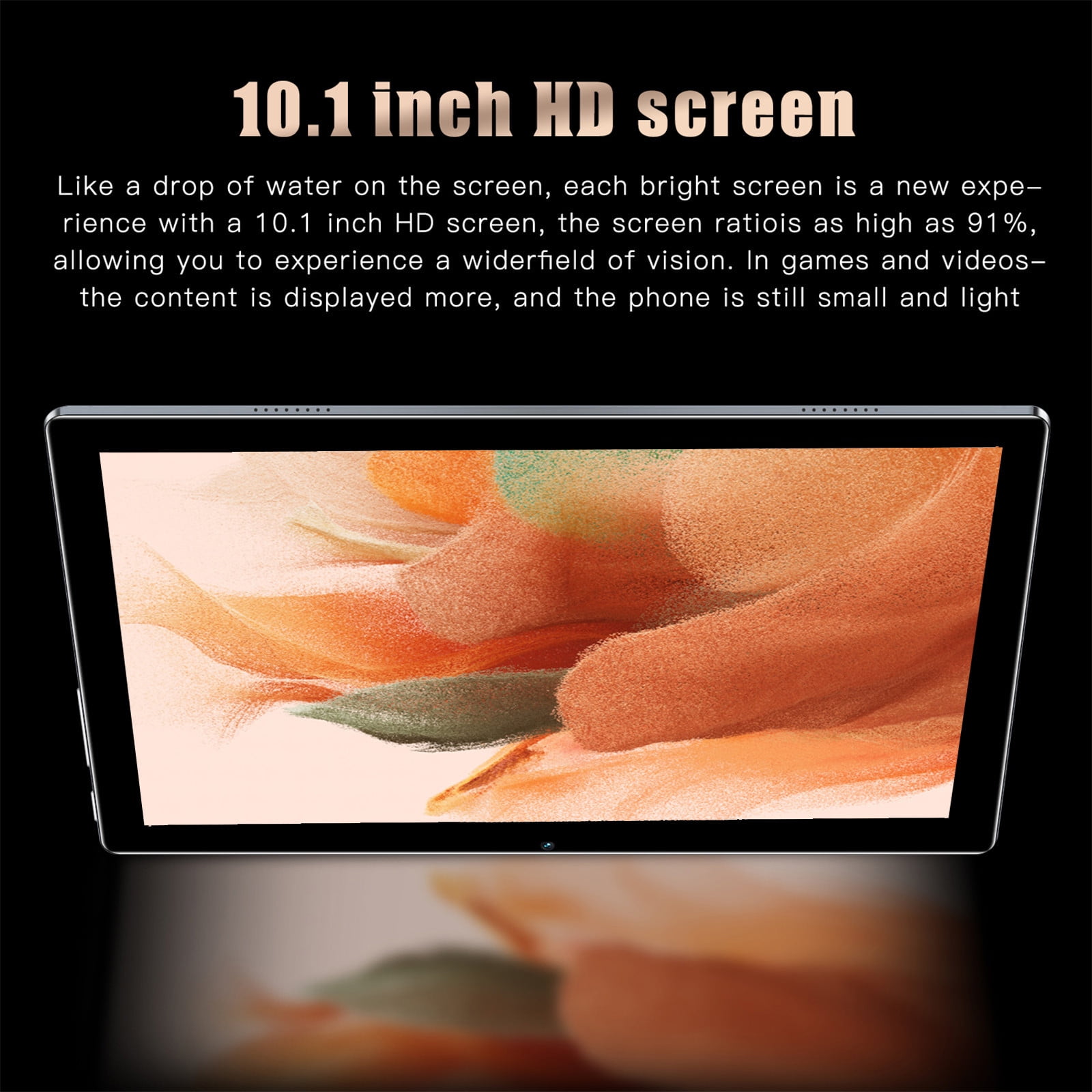 Skegnu All-new 10.1-in Tablet, 2+32G Ultra-thin HD Display (2.4G/5G Wi-Fi), 10-core Android 10 Tablet, Learning Game Video Office Tablet,Supports SIM Communication Gifts for Family 50% Off Clear!