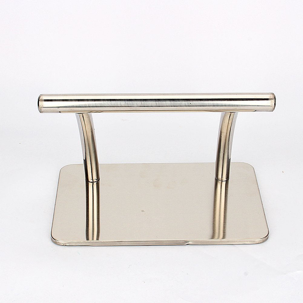 Dilwe Stainless Steel Footrest,Salon Barber Foot Rest for Beauty Master Spa Styling Hair Barber