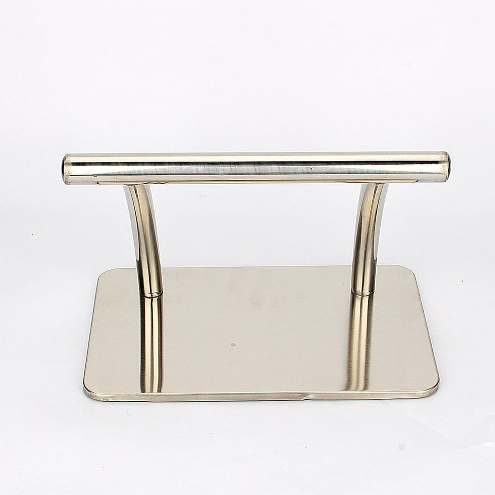 Dilwe Stainless Steel Footrest,Salon Barber Foot Rest for Beauty Master
