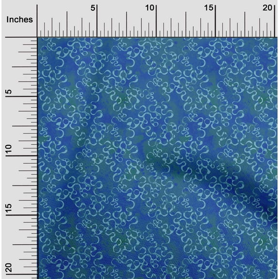 oneOone Cotton Jersey Teal Green Fabric Batik Diy Clothing Quilting Fabric Print Fabric By Yard 58 Inch Wide