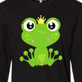 thumbnail image 4 of Inktastic Frog Princess, Girl Frog, Frog Wearing A Crown Long Sleeve T-Shirt, 4 of 5