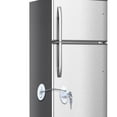 thumbnail image 5 of Cerradura de seguridad infantil de acero inoxidable Puerta del refrigerador Candado seguro Armario Armario Sistema de bloqueo para niños Cocina Hogar a prueba de niños Blanco Inevent HA009334-02B, 5 of 5