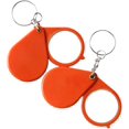 thumbnail image 1 of Lupa de bolsillo plegable de vidrio óptico (10X) - Juego de 2 con estuche de cuero giratorio ideal para la oficina, R, 1 of 5