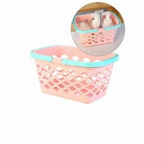 Yoloke Storage Baskets Plastic Shopping Basket Small Shopping Basket with Handle Grocery Basket Toy Storage Basket Picnic Basket Retail Store Handheld Basket Toy Shopping Cart