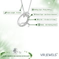 thumbnail image 3 of Vir Jewels 1/10 CTTW Lab Grown Diamond Alphabet Pendant Necklace in Sterling Silver with Chain For Women, 3 of 4