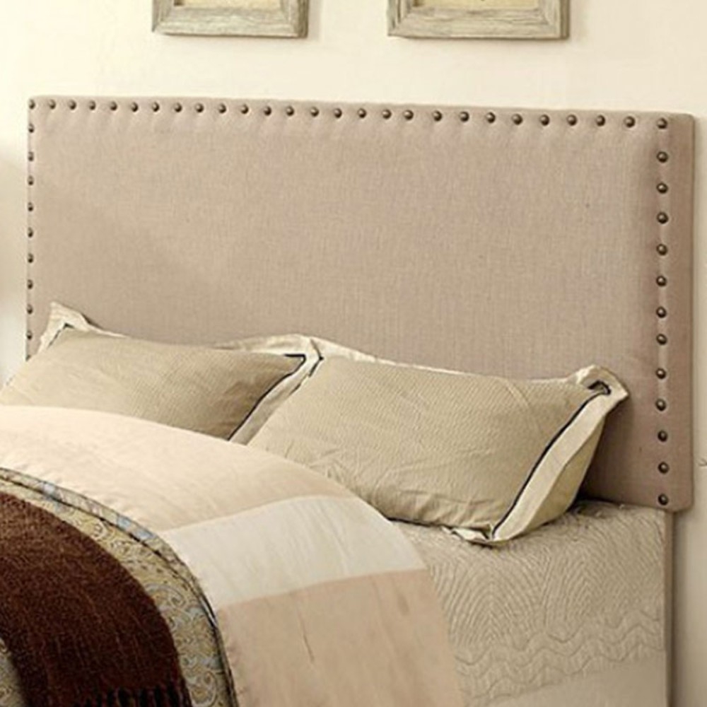 Herstal Contemporary Full Queen Headboard, Ivory