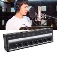 thumbnail image 4 of Amplificador de auriculares Portátil de metal de 8 canales, Amplificador de auriculares de estudio y escenario con control de volumen independiente, de distribución, 4 of 7