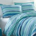 thumbnail image 6 of Poppy & Fritz Alex Comforter Set Blue Ocean Stripes Comforter, Full/Queen, 6 of 7
