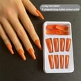 thumbnail image 2 of 1 Set French Tip Press Simple Operation on Nails Coffin False Toe Files Glittery Stick Full Cover Ballet Style Beauty Tool DIY Decorations Type 9, 2 of 9