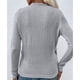 thumbnail image 2 of Suéter Con Cuello En V Para Mujer, Jersey De Punto Con Ribete De Encaje Para La Vida Diaria, 2 of 6