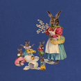 thumbnail image 2 of CafePress - Vintage Easter Bunny With Spring Flowers Maternity - Maternity Dark T-Shirt, 2 of 3