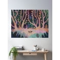 thumbnail image 2 of Rainbow Forest Poster Wall Art, Modern Wall Decor, 24x36 UNFRAMED, 2 of 3