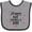 Heather and Black, variant on Inktastic Happy 1st Mothers Day Girls Girls Baby Bib