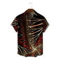 thumbnail image 3 of Chemise d'Été 2022 à Manches Courtes Imprimée 3D Sans Risque Tendance Nationale pour Hommes 052, 3 of 5