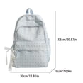 thumbnail image 2 of Polka Dots School Backpack, Multi-layer Backpack with Pendant, Spacious Bag for Shopping Work College (Light Blue), 2 of 9