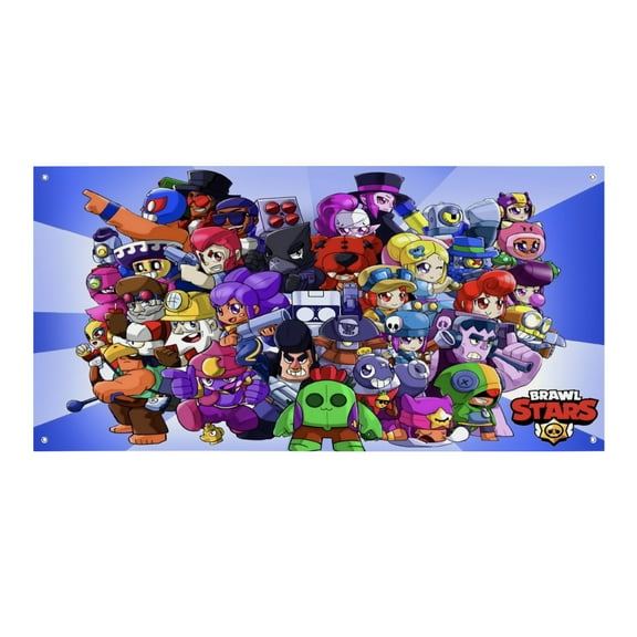 Brawl Stars-Theme Backdrops Banner Birthday Party Decor Supplies Personalized Party Backdrop Decoration,5x3ft（150x90cm）