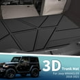 thumbnail image 2 of Forro de maletero de carga de cara plana Unique Bargains, alfombra de maletero trasero, bandeja de equipaje, patrón de rompecabezas irregular para Jeep Wrangler JL 2 Puertas 2018-2026, Antideslizante, 2 of 7