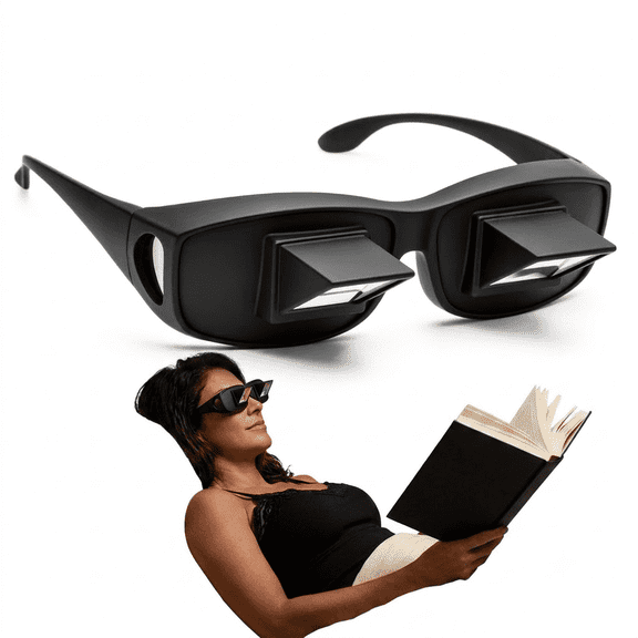 Lazy Glasses Prism Glasses Horizontal Spectacles Lie Down for Reading/Watching TV