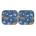 thumbnail image 7 of Windshield Sun Shade, Construction Vehicles Foldable Car Sun Shade Windshield for Front, 2 Pieces, 7 of 7