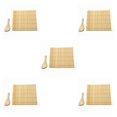 thumbnail image 3 of Cateissary Rolling Mat Washable Sushi Making Tools Flat Maker Roll Set Roller Bamboo Supplies Kitchen Pad Mold for Beginners 24x24cm No.1 5piezas Cateissary CBP254438, 3 of 6