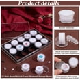 thumbnail image 4 of Caja de exhibición de piedras preciosas de 15 piezas, caja de exhibición de diamantes pequeños sueltos, caja de almacenamiento de gemas transparentes, contenedores de joyería de acrílico redondos,, 4 of 6