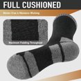 thumbnail image 4 of Domzle Hiking Socks, Moisture Wicking Breathable Cushioned Running Socks, Anti-Blister Socks for Men Women Black, 4 of 4