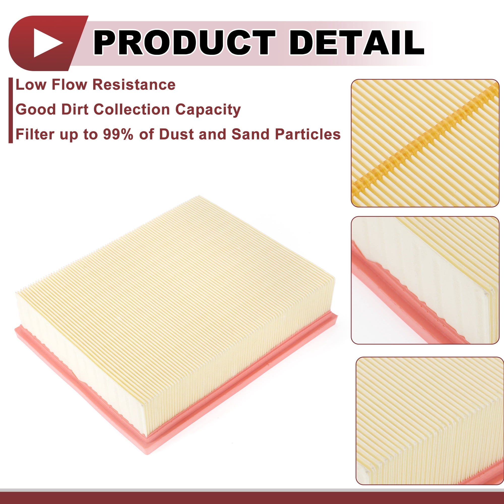 Unique Bargains Engine Air Filter for Land Rover Discovery 1999-2004 No.ESR4238/LR027408