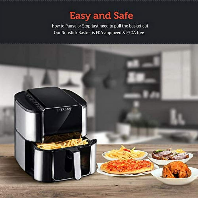 Ultrean Air Fryer 6 Quart Large Family Size Electric Hot Airfryer XL Oven  for sale online