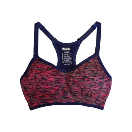 

Summer Women Sports Bra Seamless Yoga Crop Top Racerback Adjustable Straps Vest