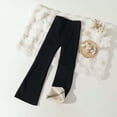 thumbnail image 2 of CONZONE Flared Pants for Big Girls Stretchy Thermal Pants for Girls Elastic Waist Cozy Fall Winter School Trousers Size 12-14 Years, 2 of 6