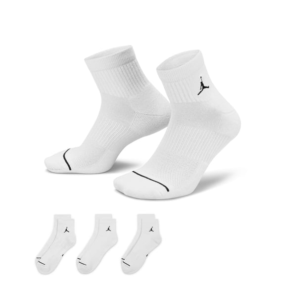 Unisex Jordan Everyday Quarter Socks 3pk 'White/Black'