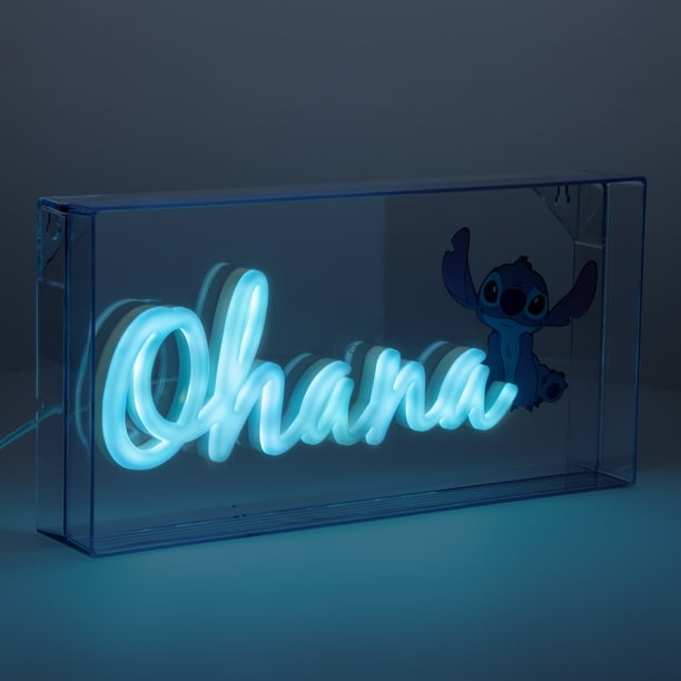 Disney Stitch Ohana LED Neon Light, 15cm (5.9
