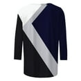 thumbnail image 5 of ZQGJB Plus Size Womens Tunic Blouse Vintage Color Block Print Summer 3/4 Sleeve Round Neck Graphic T-Shirts Ethnic Style Oversized Comfy Pullover Tops Multicolor#07 XL, 5 of 5