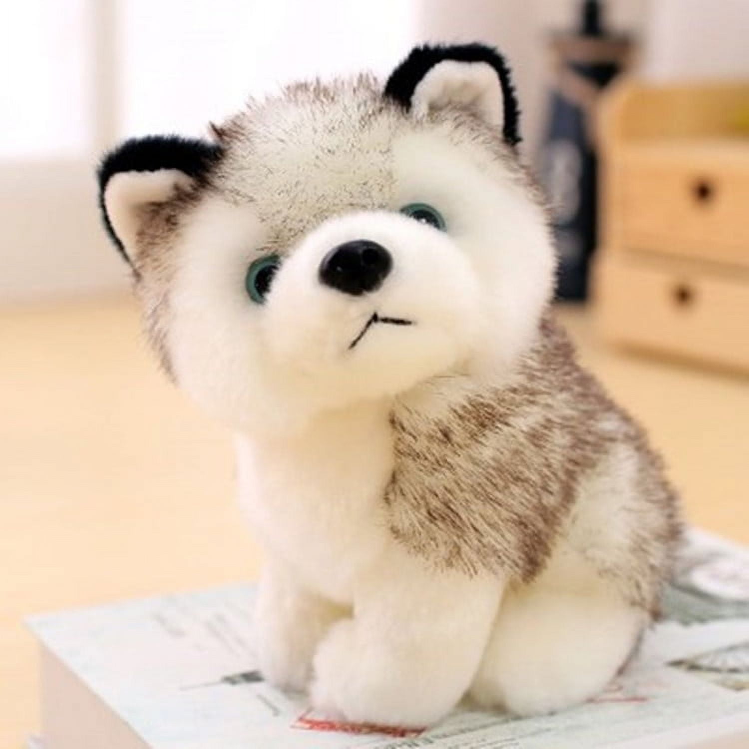 Jinsinto Stuffed Husky Dog Plush Puppy Stuffed Animal Husky Adorable Gifts for Kids Walmart