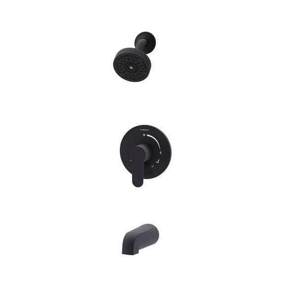 Symmons S679215trm Identity Hydromersion Tub And Shower Trim Package - Black