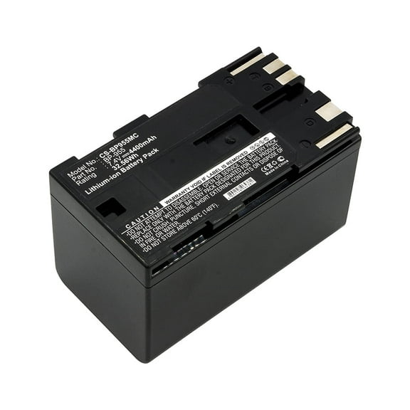 Replacement Battery for Canon EOS C100,EOS C100 Mark II,GL2,XF100,XF105,XF300,XF305,XH A1,XH A1S,XH G1,XL H1,XL H1A,XL1,XL1S,XL2,XM2,BP-955,7.4V/4400mAh