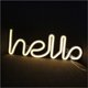 thumbnail image 5 of LED Hello Neon Word Sign Neon Letters Light Art Lumi��res d��coratives, enseignes de chapiteau / d��coration murale pour Nol, f��te d'anniversaire, chambre d'enfants, salon,(blanc chaud Hello) esquí esquí Gafas de esquí, 5 of 5