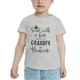 thumbnail image 2 of Sent with A Kiss from My Grandpa in Heaven Cute Toddler Tshirts for Boys Girls (Gray, 4T), 2 of 5