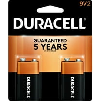 Duracell 9V Alkaline General Purpose Batteries, 2 Pack