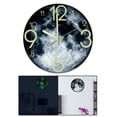 thumbnail image 2 of 30cm Large Round Modern Luminous Wall Clock The Stick Clocks Moon, 2 of 6