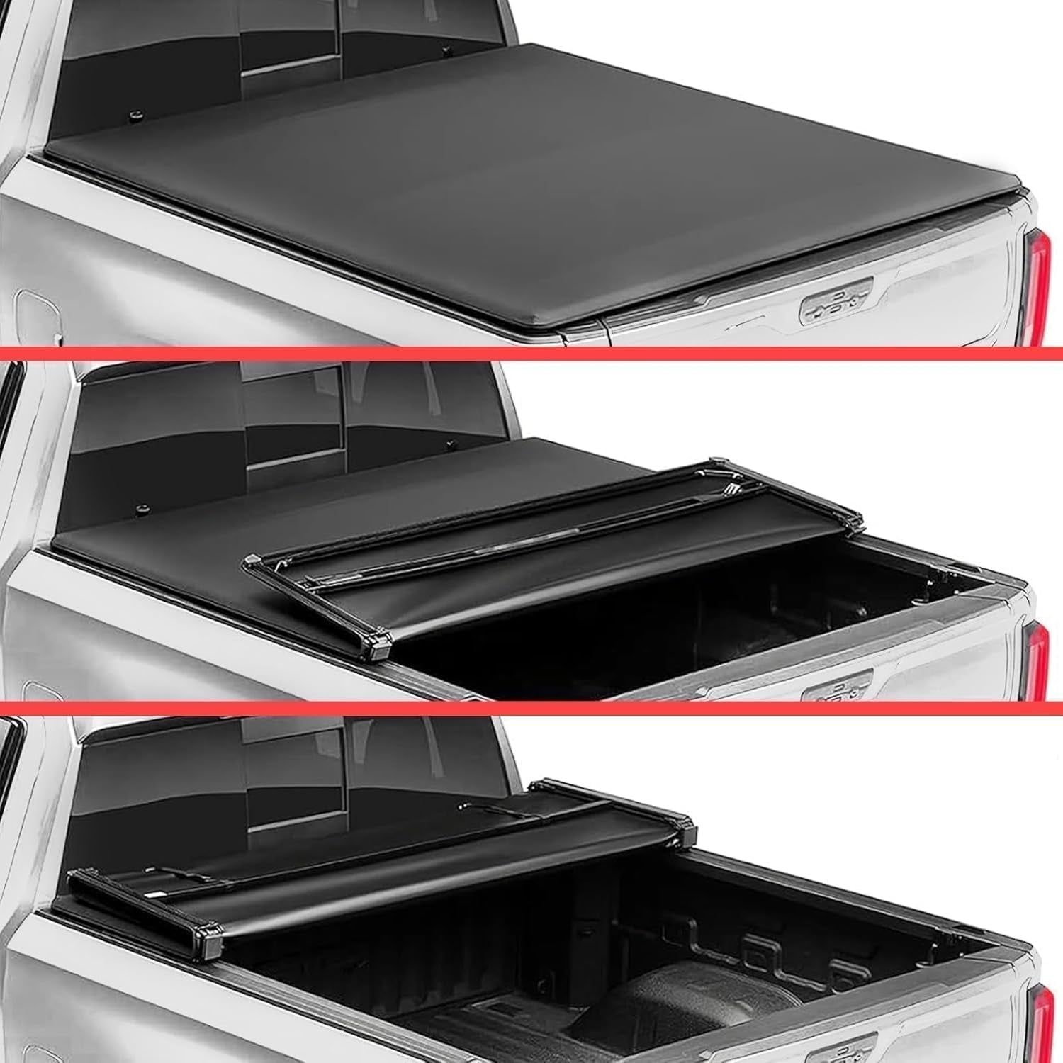 TPA Soft Tri Fold Truck Bed Tonneau Cover Fits for 2007-2026 Toyota Tundra 5.5 FT Bed (Excludes Trail Special Edition Storage Boxes)