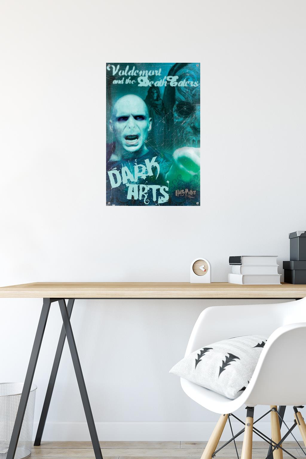 Harry Potter and the Order of the Phoenix - Dark Arts Wall Poster with Push Pins, 14.725" x 22.375"