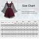 thumbnail image 2 of Vestido gótico renacentista para mujer, vestidos de manga trompeta de encaje con hombros descubiertos, vestido Medieval Steampunk, disfraz de Halloween, 2 of 4