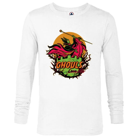 Disney 100 Villains Maleficent The Ghouls Love Me Halloween - Long Sleeve T-Shirt for Men - Customized-White