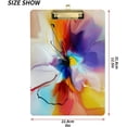 thumbnail image 2 of FMSHPON Abstract Blue Violet Flower Clipboard Hardboard Wood Nursing Clip Board and Pull for Standard A4 Letter 13x9 inches, 2 of 7