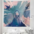 thumbnail image 1 of Airplane Cockpit Tapestry, Aviator Themed Retro Pastel Colored Pilot Flight Design Flying in Sky, Fabric Wall Hanging Decor for Bedroom Living Room Dorm, 5 Sizes, Multicolor, by Ambesonne, 1 of 1
